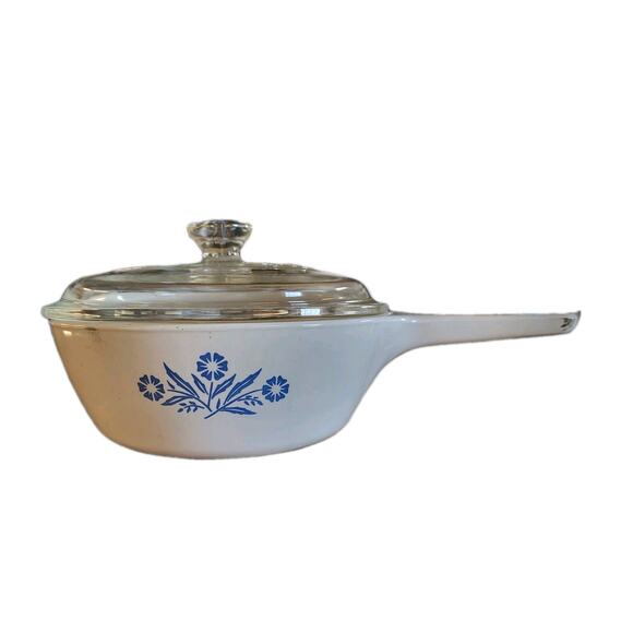 Vintage Corning Ware Blue Cornflower Sauce Pan w/Lid (P-81-B) 1 Pint - Picture 1 of 15